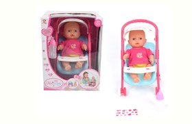 DOLL SET W/IC+SOUND -PINK