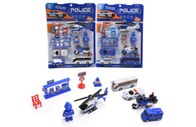 Pull Back Police Car Set