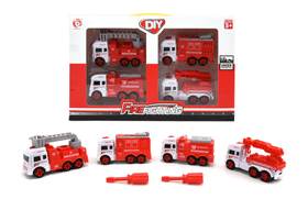 Assembling Fire Engine Set