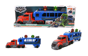 Trailer Truck with Flashing Transformable Cars