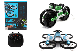 2.4G Remote Control & Watch Control Transformable Motorcycle Drone with Land & Air Modes