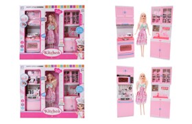 Doll & Kitchen Set with Light & Music