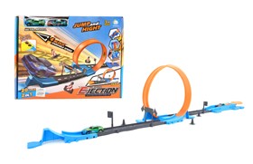 2 In 1 Launch Car Track with 2PCS Alloy Cars